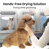 JirPet Pet Dryer Box, Pet Hair Dryer with Smart Chip Safety, 75L Dog Dryer Box with Quiet 40dB Drying, Auto Temp & Humidity Control, Strong Airflow for Long Hair Dogs & Cats, Professional Pet Dryer