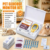 FDK 5 Seconds Pet Blood Sugar Glucose Monitor Kit for Dogs & Cats