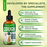 Kennel Cough Medicine for Dogs & Cats – Kennel Cough Treatment Helps with Allergies & Sneezing – Herbal Supplement with Mullein Leaf, Angelica Root, Calendula Breeds – 2 Oz