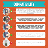 Purrboss Door Leash – Adjustable Cat Door Latch to Keep Rooms Accessible for Pets, Dog-Proof Pet Gate Alternative for Feeding & Litter Box Areas, Strongest, Portable & No Tools or Adhesives