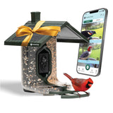 FeatherSnap Smart Bird Feeder: AI Bird ID, Solar Power, Wi-Fi Connectivity, Sends HD Pictures and Videos to Your Phone, Two Seed Bins, Multiple Mounting Options - Best Smart Bird Feeder