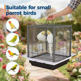 GarveeLife Small Bird Cage, 20 Inch Bird Cage, Parakeet Cage with Tray and Handle for Parrot Cockatiels Budgies Finch Lovebirds Pigeons, Black
