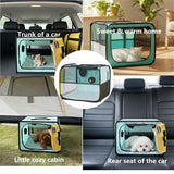 Cat Dryer, 20.5" x 15.7" x 20.5" Foldable Pet Dryer Box, Prevents Post-Bath Fur Scattering, Scratching and Biting Owner, for Cats and Small to Medium Dogs (Green)