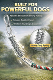 HOPET Dog Outdoor Bungee Hanging Toy, Tether Tug of War Toys for Medium to Large Dog to Exercise, Durable Interactive Tug Toy, Dog Rope Toys