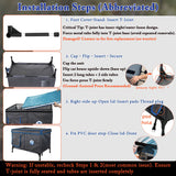 Heated Outdoor Cat House for Winter, 100% Waterproof XXL Shelter (29"x17"x21") with Escape Door & Heating Pad, Insulated for Feral Cats & Small Dogs