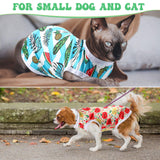 Paterr 25 Pcs Dog Shirts Printed Puppy Clothes Breathable Cartoon T Shirt for Dog Soft Puppy Clothing Lovely Pet Shirts Outfits for Pet Dogs Cats Summer Party Holiday, 25 Styles (Size: M)