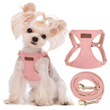 Puppytie XXS Puppy Harness and Leash Set, Pink, XXS (2.2–6 lbs)
