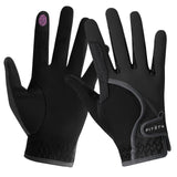 FitsT4 Sports Kids Horse Riding Gloves Girls Boys Equestrian Horseback Riding Gloves Mesh for Youth Children Touchscreen Black S