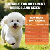 Dog Allergy Chews | Daily Support for Itchy Skin, Immune Health & Seasonal Allergies from Probiotics Omega 3 Quercetin Colostrum,Paw Licking, Pet Itchy Ear Relief Supplement - 100ct