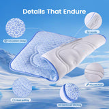 Dog Cooling Mat, Thick Cooling Mat for Extra Large Dogs with PCM & Thermochromic Tech, Dual-Sided Durable Waterproof Cool Dog Bed Mat, Q-Max>0.5, Machine Washable, Non-Toxic - XL(31" x 43")