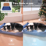 Den&Den Soft Dog Bed 39.4" W for Large Dogs & Cats, High-Density Support