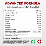 Probiotics for Dogs Digestive Health - Probiotic Chews for Gut Health, Itchy Skin Yeast, Diarrhea - USA Product - Immune Support Supplement - Dog Digestive Support & Allergy Relief Chews with Enzymes