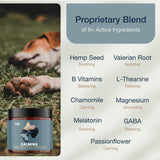 Pure Dogs Calming Chews for Anxiety & Stress Relief - Dog Treats with Organic Hemp & GABA - Soothe Scratching & Restlessness - 90 Calming Treats