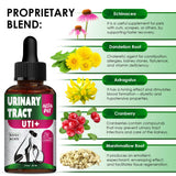 Сat Urinary Tract Infection Treatment with Cranberry – Dog UTI Treatment to Care for Bladder – Cat UTI Treatment for Kidneys – Preventive Support for Renal Health in Drops – 2 Oz