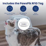 PawsPik Automatic Microchip RFID Cat Feeder, 16-Cup, White