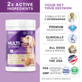 Gargeer Dog Multivitamin 21-in-1 Chews for Dogs. Rich with Fatty Acids & Antioxidants. Supports Healthy Gut, Mobility & Immune System. for Seniors and Puppies – 60 Soft Chews, Made in the USA, Enjoy!