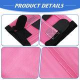 Bulyoou Set of 8 Mesh Fly Boots for Horse Breathable Mesh Horse Boots Protective Loose Wraps Adjustable for Preventing Legs Reduces Flies and Mosquitoes Bites(Lighe Blue, Light Pink)