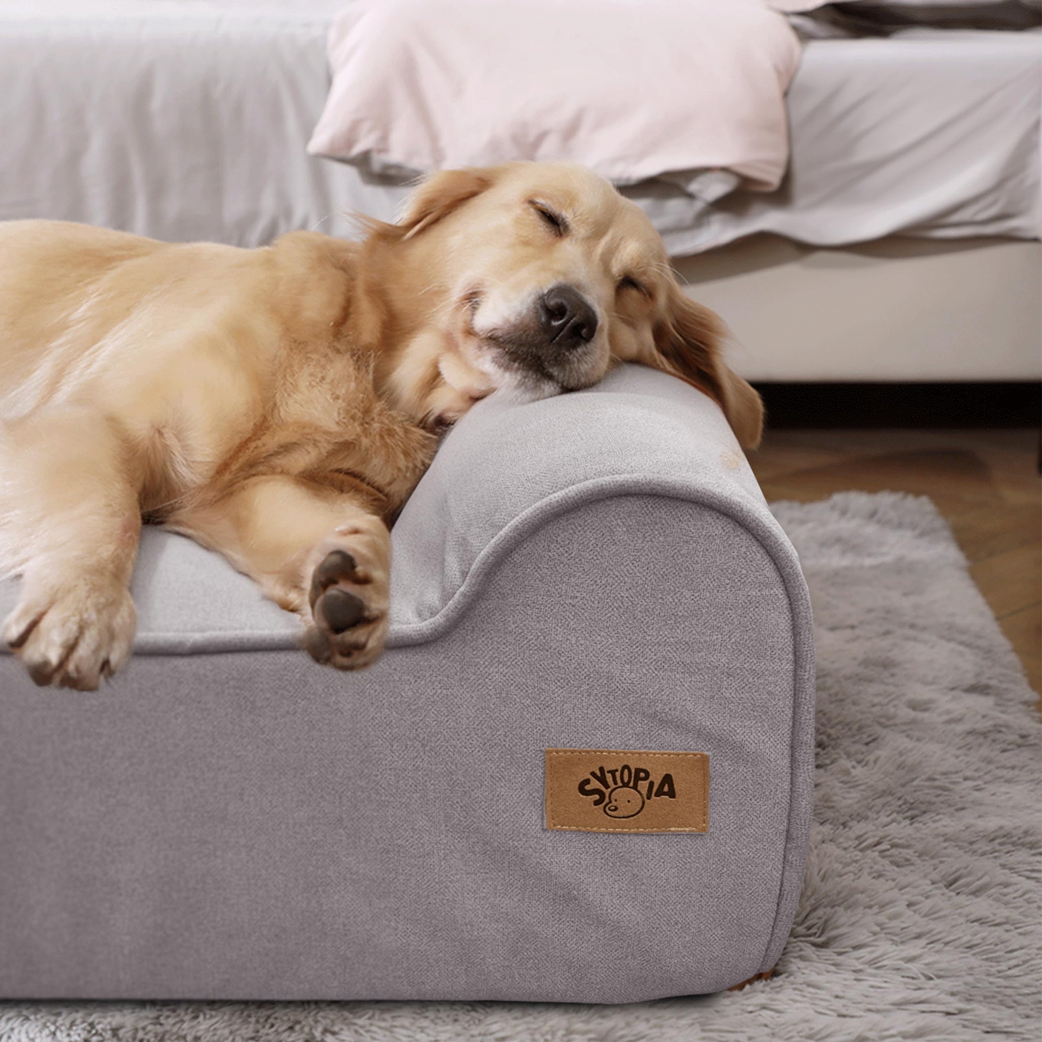 Sytopia XXL 35D Memory Foam Dog Bed, 7 Inch Thick Extra Large