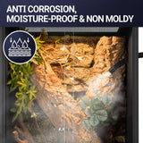REPTIZOO 67 Gallon PVC Tall Reptile Tank, 24 x18x36 inch Large Reptile Terrarium for Gecko Lizard Chameleon Frog Snake, Enclosure Habitat with Sliding Door & Top Screen Ventilation