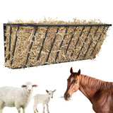 MIYABALA Hay Feeder for Horses,35.5'' Long Hay Rack with 20 Gallon Large Capacity,Heavy Duty Steel Wall Mounted Hay Feeder Rack for Horses,Goats,Sheep in Stable and Farm
