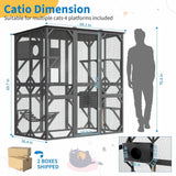 GarveeLife 70in Extra Large Walk-in Catio with Window Access Outdoor