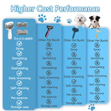 Pet Steam Brush for Dogs & Cats,5-in-1 Self-Cleaning Dog Steam Brush with 3 Swap-in Heads (Grooming, Dematting, Deshedding),Cat Spray Hair Removal Comb,Includes Pet Essence & Storage Bag