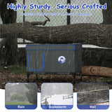 Heated Outdoor Cat House for Winter, 100% Waterproof XXL Shelter (29"x17"x21") with Escape Door & Heating Pad, Insulated for Feral Cats & Small Dogs