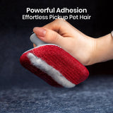 DELOMO Portable Pet Hair Removal Tool for Car, Car Detailing Dog Hair Remover, Mini Pet Hair Remover Brush for Auto Detailing, Furniture, Carpet, Lint (Size: 4.72" L × 2.76" W)