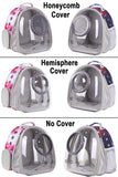 Pet Carrier Backpack for Large Cats and Small Dogs up to 20 Pounds, Space Capsule Astronaut Clear Bubble Backpack for Travel Hiking Camping Cat Carry Transport Book Bag (Galaxy Blue, Front Extension)