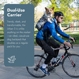 K9 Sport Sack Urban 3 - Small, Leafy - Ideal for Dogs with 13-16” Back Length - Dual-Use, Backpack-Style Carrier + Everyday Pack