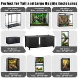 GDLF 48"x24" Reptile Tank Stand for 120–230 Gallon Terrariums – Fits Tall Enclosures or Stacked 4x2x2 PVC Tanks – Furniture-Style Cabinet with Storage – Holds Up to 500 lbs