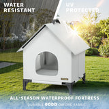 Cat House Cats - Dog Outdoor Indoor Waterproof Insulated House, Summer Cooling Cat with20 Ice Packs,Ice Pack Double Insulation for Small/Medium Cats