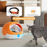 BROAIMX Automatic Cat Feeder With RFID Collar Sensor, Timed Auto Pet Feeder for Multi-Cat Households, 4 Feeding Modes, LCD Menu & Voice Recording, Suitable for Wet and Dry Food