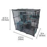 Kitty City Outdoor Catio Furniture and Play Kits for Cats, Outdoor Mega Kit