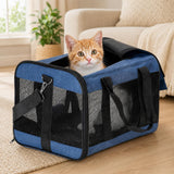 Custom Pet Carrier with Embroidered Name for Small Cat or Dog up to 12 lbs