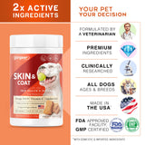 Gargeer Shiny Coat Omega 3-6-9 Supplement. Itchy Skin Relief & Seasonal Allergies Support. Packed with Fatty Acids for Skin & Coat Defense. USA Vet Created - Vegetable Flavor – 120 Soft Chews. Enjoy!