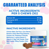 Just Try Coenzyme Q10 coq10 Bites for Cats - Advanced q10 & Taurine Cat Treats for Feline Heart Health - Chicken Flavored Soft Chews - Supports Heart Function - 300 Count