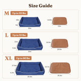 Den&Den Soft Dog Bed 39.4" W for Large Dogs & Cats, High-Density Support