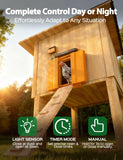 Solar-Powered Automatic Chicken Coop Door, Dual Motor Coop Door with Light Sensor, Timer & Manual Mode, Chicken Opener with Anti-Pinch System, Detachable Controller, Dual Power Options, Weatherproof