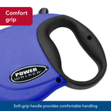 Coastal Pet Power Walker Dog Retractable Leash - Reflective Dog Leash - Stop-and-Release Control Button - Comfort Grip Handle - Black - X-Small