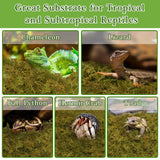 Halatool 9OZ Natural Sphagnum Moss for Reptiles- 14QT Green Moss for Terrarium Plants Long Fiber Reptile Moss for Leopard Gecko Snake Hamsters Tortoises Frogs Lizards Salamanders