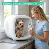 Pet Grooming Dryer Box (For Pets Up to 20lbs) | High-Efficiency & Quiet <26dB, Smart Temperature Control, 25-60 Minute Fast Drying with Negative Ion Hair Care