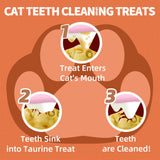 Just Try 16 OZ Taurine Treats with Coenzyme Q10 for Cats - Coq10 & Taurine for Cat to Support Feline Heart Health - Chicken Flavored Chews - Vitamins Snacks Treats