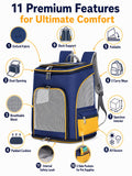 Pet Backpack Carrier for Cat Small Dog Puppy Hiking Travel Carrying Bag