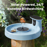 Birdfy Smart Bird Bath with Camera, Solar Powered, Dual-Lens 2K AI Bird ID