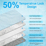 WKWLK Two Uses'Cat Mat,Self Warming&Cooling Cat Mat.18 * 24in-Cooling Cat Pad.Hot/Cold Mat for Pets.Cats self Heating pad.Dogs and Cats with Ice Gel Bag,Temperature Lock Design,Machine Washable