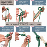 Hands Free Dog Leash, Waist Leash for Dog Walking, Running, Crossbody, Multifunctional, 2 Dogs, Dual Handle, Traditional Lead, Adjustable Lead 4.3ft - 7.5ft, 3/8" (10mm) Diameter.