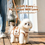 Personalized Dog Carrier Purse with Embroidered Name for Small Medium Pet