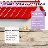 CSQOO Chicken Nesting Box, Waterproof Hens Nesting Boxes with Chicken Nesting Pads for Laying Eggs, Wall Mount Nesting Boxes for Chickens, Duck, Rabbit, Poultry (Red)