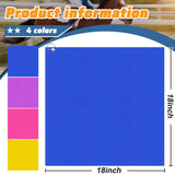 Equestrian Training Flag 4 Pieces Equestrian Training Equipment Nylon Flag with Flagpole(Yellow, Pink, Purple, Dark Blue)